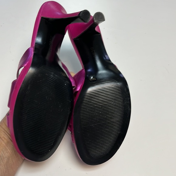 BCBGirls Beautiful fuchsia metallic heels. - Picture 8 of 8